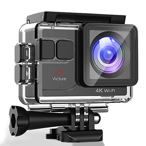 campark action camera 4k 20mp touch screen waterproof x20